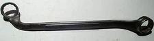 Metcoid, offset, box end wrench, modified, vintage 7/8 inch x 15/16 inch___ E-30
