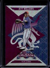 2025 Panini Crusade Jett Williams Blue Purple #/99 Mets