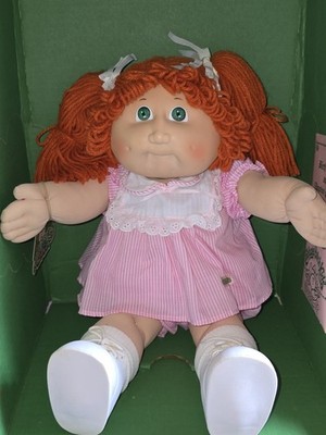 Vintage Cabbage Patch Kid Redhead Hm2 Girl Pretty Dress Outfit Boxed 