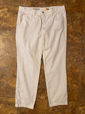 Pilcro And The Letterpress Chino Pants Womens 30 White Hyphen Stretch Twill