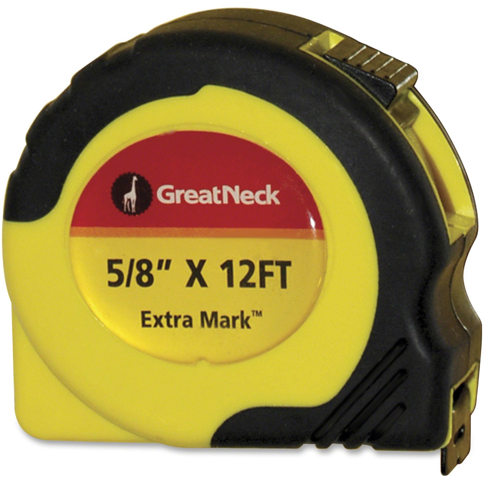 Great Neck Extramark Fractional Tape Measure - 12 Ft Length 0.6" Width -
