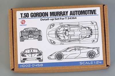 Hobby Design Hd02-0458 1/24 T.50 Gordon Murray Automotive Details Up Set For Tam