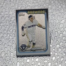 Topps Milwaukee Brewers Jackson Chourio Pinback Lapel Pin Silver Blue White