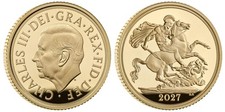 Charles III 2027 Gold Proof Sovereign