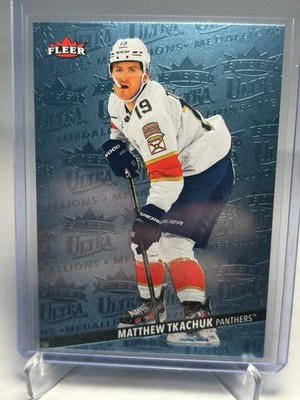 2025 Upper Deck Fleer Ultra Medallions Platinum /100 Matthew Tkachuk #M-26