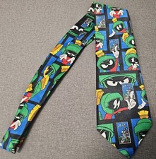 Looney Tunes Stamp Collection Tie "Marvin The Martian" 1997 Warner Bros