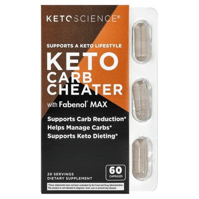 Keto Carb Cheater with Fabenol  Max, 60 Capsules