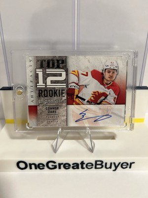   2023-24 Connor Zary Artifacts Top 12 Rookie Signatures Auto Calgary Flames