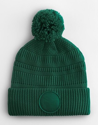 Fan Patch Beanie Unisex Bommelmütze | Beechfield | B530R