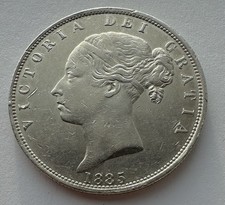 1885 Half Crown - Victoria British Silver Coin*723