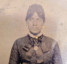 Beautiful 1800's Tintype Antique African American Photo Black Americana History
