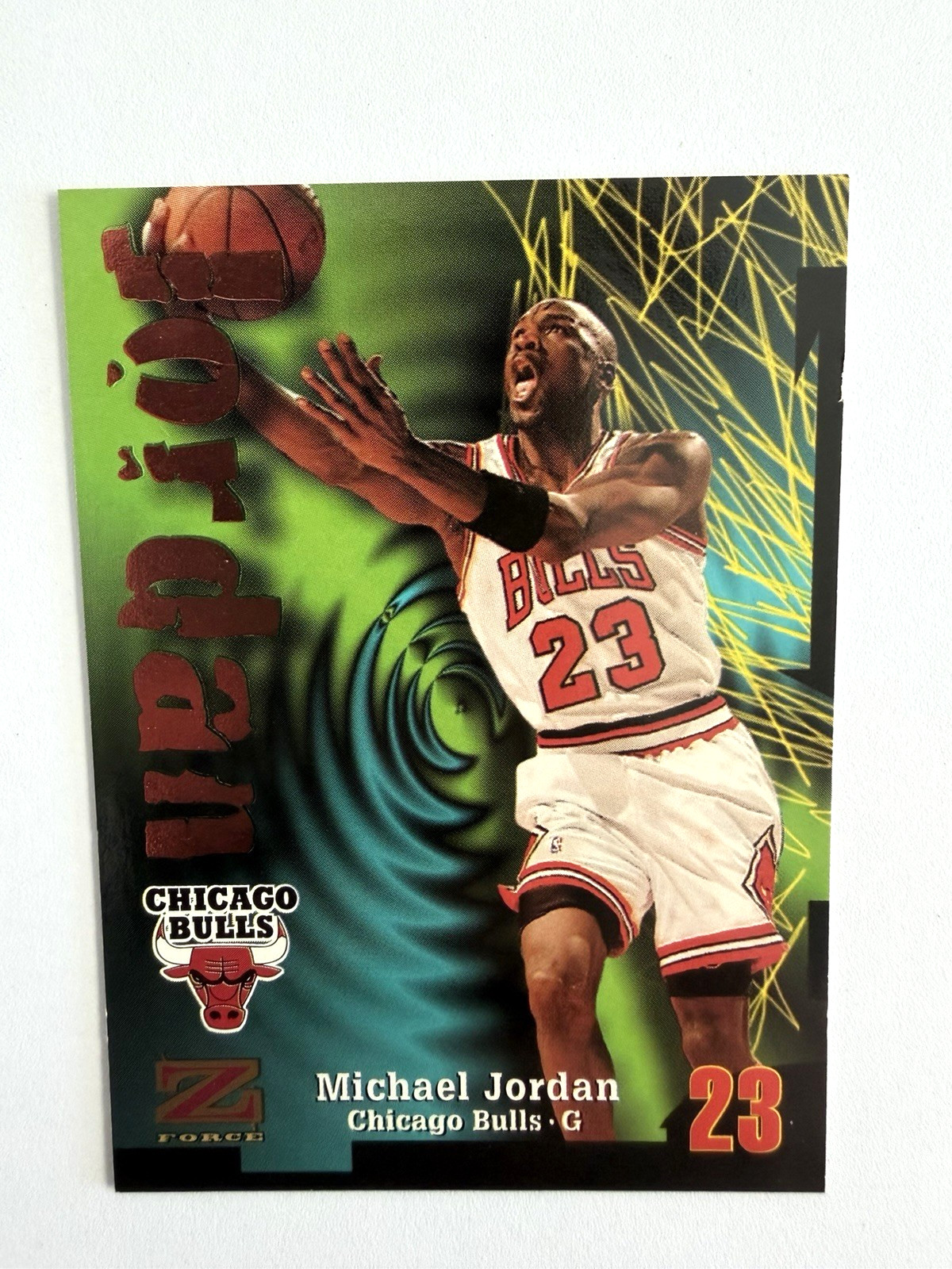 Michael Jordan 1997 Skybox Z Force #23 Chicago Bulls