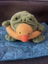 Jellycat Retired Ricky Rain Frog with Rubber Ring Duck - Brand New With Tags