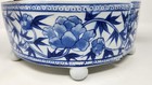 Two's Company Blue & White Floral Chinoiserie Porcelain Tulipiere Arranger - 2PC — photo 3