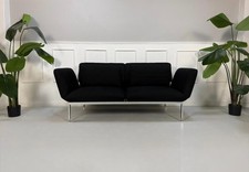 Brühl Roro Designer Stoff Schwarz Sofa Schlafsofa Liege Daybed