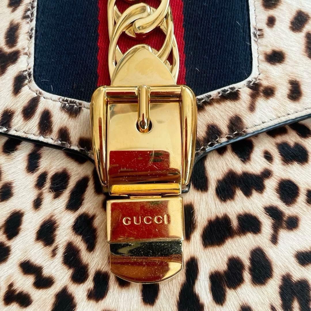 GUCCI Leopard Pattern Shoulder Bag - image 3