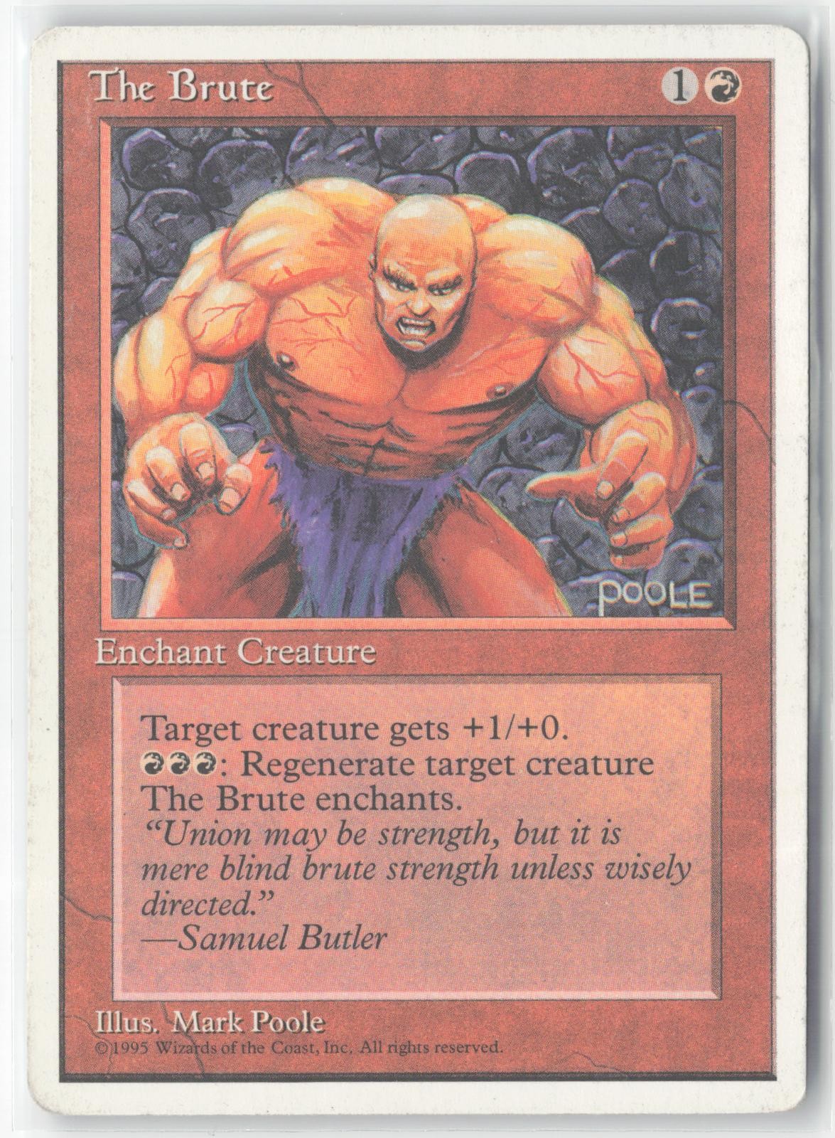 The Brute Common Fourth Edition Magic: The Gathering Near Mint