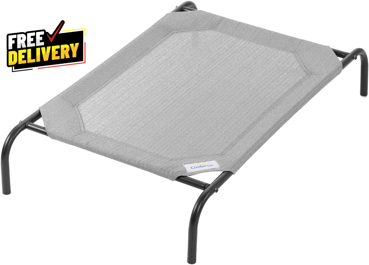 Original Elevated Dog Bed - Breathable Off-The-Ground Pet Bed with Cooling Fab..