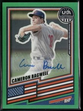 2026 Panini USA Baseball #20 Cameron Bagwell Base Prizms Signatures Green