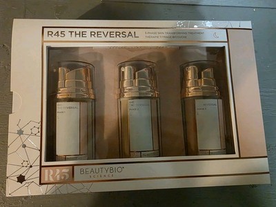 BEAUTY BIO R45 The Reversal 3-Phase Skin Transformation Treatment Set .34oz NIB