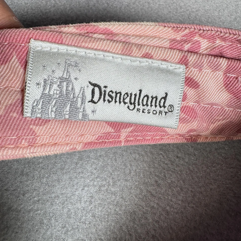 Шляпа Disney Mickey Mouse солнцезащитный козырек для гольфа розовая с цветочной вышивкой Disneyland для взрослых - Изображение 4 из 4