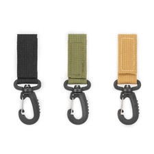 4Pcs Nylon Webbing Buckles Strap Clip Hanging Key Hook Clip Tactically Carabiner