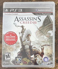 Assassin's Creed 3 Sony PlayStation 3 PS3 Video Game w/ Manual F7231