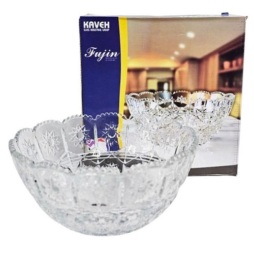 Fujin Glass Bowl Large Heavy
