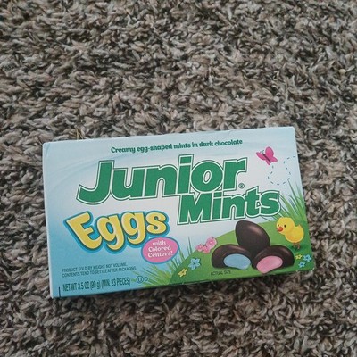 Lot of 2 Creamy Dark Chocolate Egg Shaped Mints 3.5 oz Limited Edition