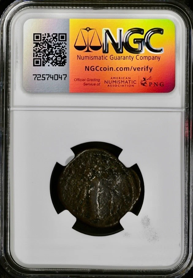Emperor Marcus Aurelius Dupondius 161AD-180AD NGC Graded Ancient Roman Coin - Image 2 of 4