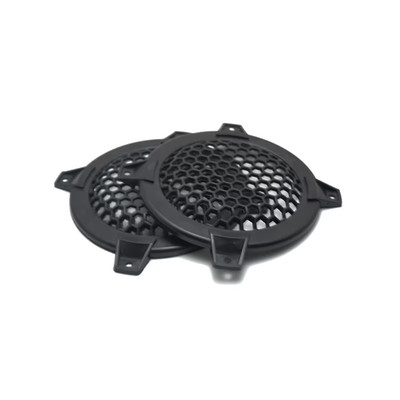 2-pcs 4'' Black Plastic Universal Speaker Grill Protective Cover