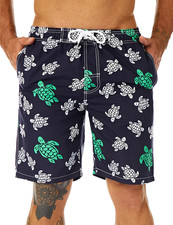 Mens Swim Trunks Long, Quick Dry Boardshorts, 9 Inches Inseam Bathing Suits with