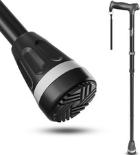 All Terrain Walking Cane for Men  Women, Lightweight, Foldable, Adjustable, Sho