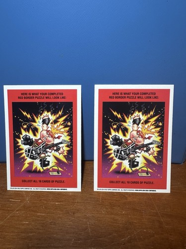 2014 Garbage Pail Kids Prickly Rick/Cactus Carol #60a/b - Chrome - Both! - Picture 2 of 2