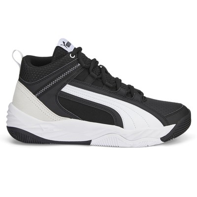 Puma Rebound Future Evo Core Lace Up  Mens Black, White Sneakers Casual Shoes 38