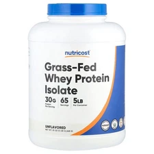 Grass-Fed Whey Protein Isolate Powder 5 Lbs