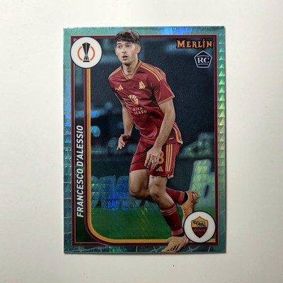 2023-24 Topps Merlin Uefa Club Competitions - Francesco D'alessio #134 Aqua...