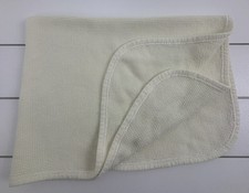 J.E. Morgan COZY Baby Blanket Lovey Yellow Thermal Waffle Knit Cotton USA made