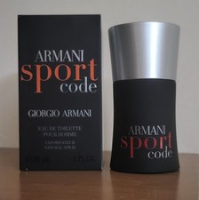 Profumo Uomo ARMANI SPORT CODE 30 ML Eau de toilette VINTAGE NUOVO DI NEGOZIO