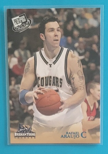 Tarjeta de baloncesto Press Pass 2004 azul #B2 Rafael Araujo BYU Cougars - Imagen 1 de 2