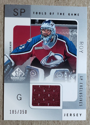 2000-01 SP Game Used Patrick Roy Game Used Jersey /350 Colorado Avalanche