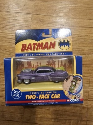 Vintage Batman DC Two-Face Car 1950's Corgi 1:43 77318 Die Cast Vehicle