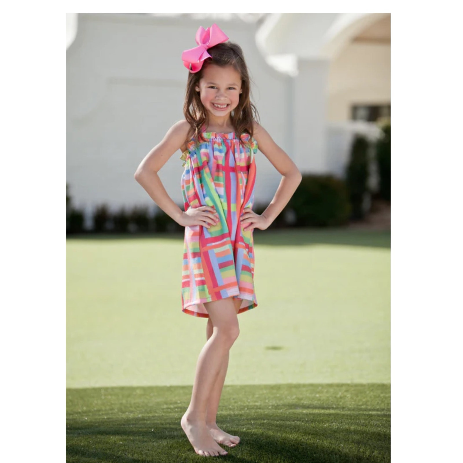 Abito Brown Bowen & Company Eloise Fila Arcobaleno taglia 10