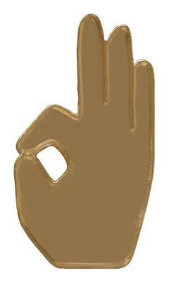 Kappa Alpha Psi Hand Sign Lapel Pin [Gold - 1'']