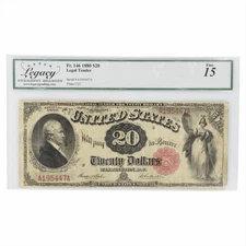 1880 Legal Tender Note $20 FR146 Legacy F 15