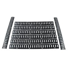 For Garages Vans Trailers 8 Pack 4 E Track Rails Black Powder Coated Tie Downs