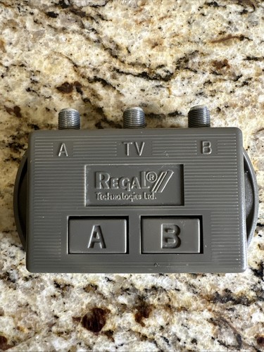 A/B Switch For TV Video Games Coax Cable Antenna Regal Technologies RABS-10