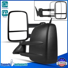 For 1988-1998 Chevy C10 Ck 1500 Tahoe Manual Telescoping Power Towing Mirrors