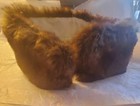 Vintage  Gen Mink Fur  Collar Lined W/butns, Tops. Brown Sable  23x4 Accessories — photo 1