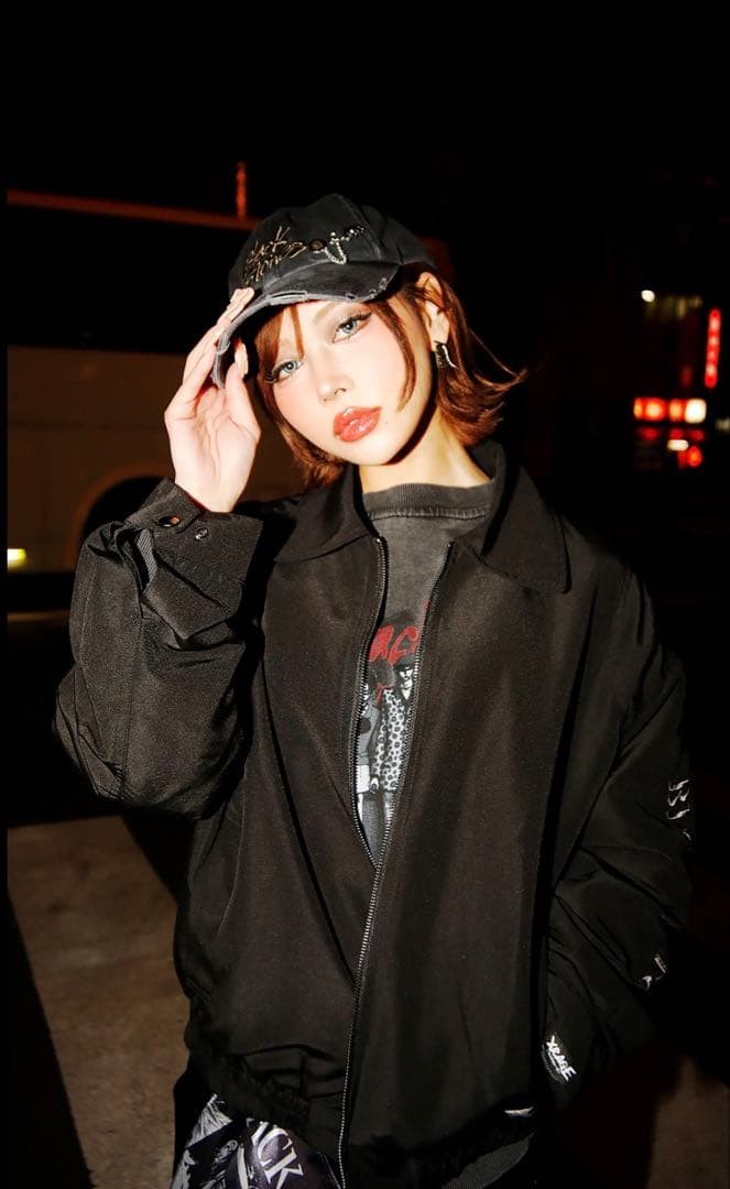 XRAGE x NANA BLACK STONES High Neck Jacket Black XL-2XL Punk Style